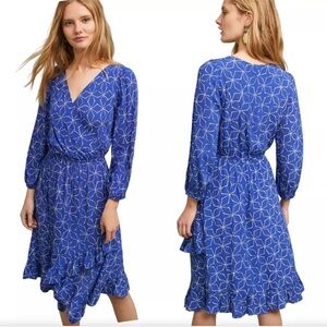 Anthropologie Plenty by Tracy Reese Aleah Blue Midi Dress